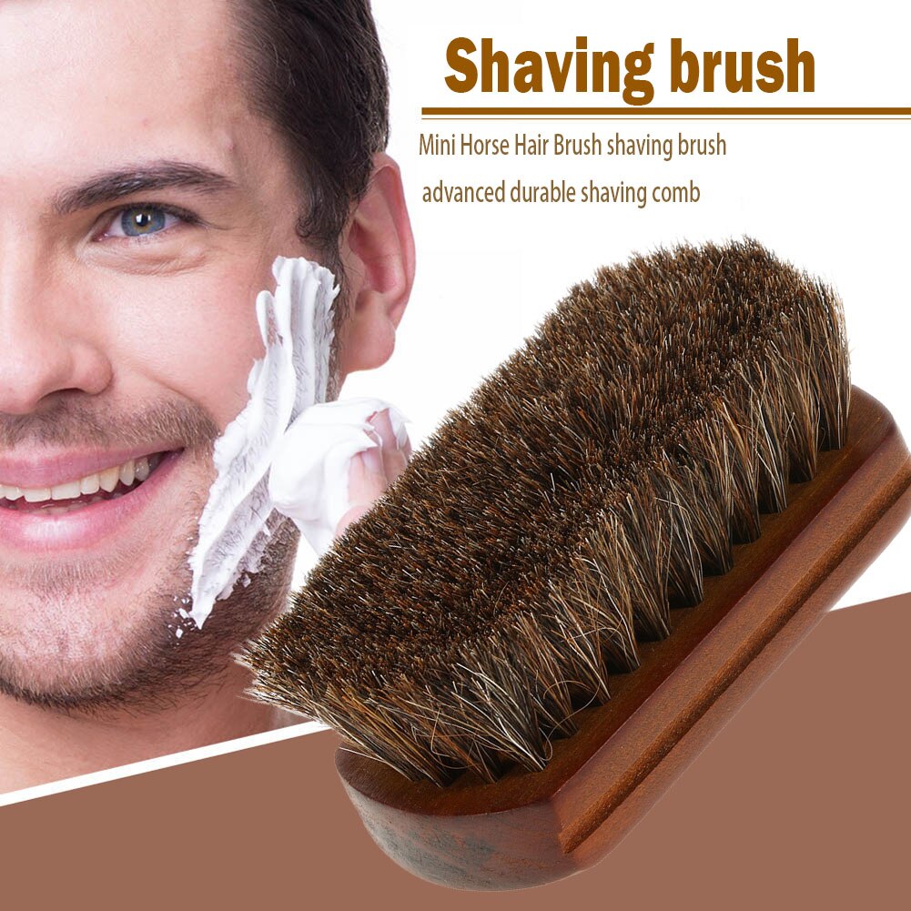 Paardenhaar Lederen Textiel Borstel Voor Auto Interieur Kleding Accessoires Shine Polijsten Borstel Auto Wassen Cleaner Tool