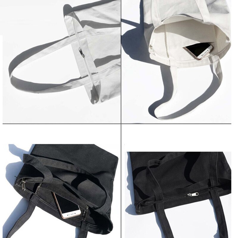 Sacs à bandoulière en toile solide pour femmes, fourre-tout décontracté pour filles, sacs à main de bricolage, sac de shopping