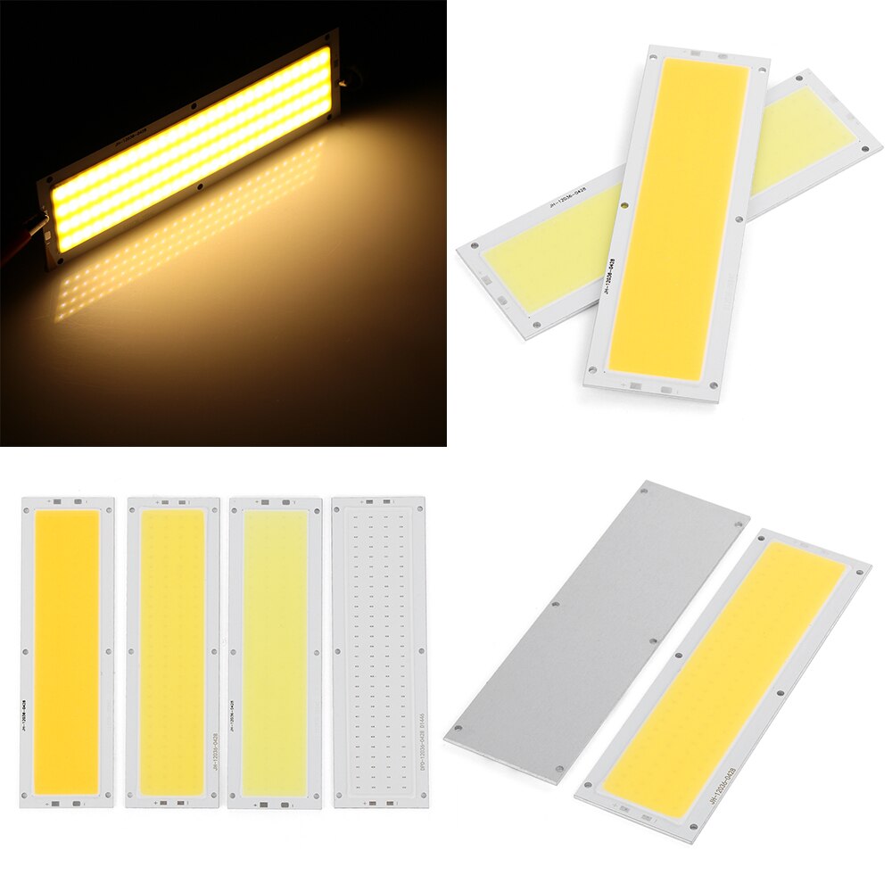 1 stk praktisk led-panellampe 12v 20w cob led strip lys høj effekt lampe chip varm / kold hvid 120 x 36mm indvendigt lys