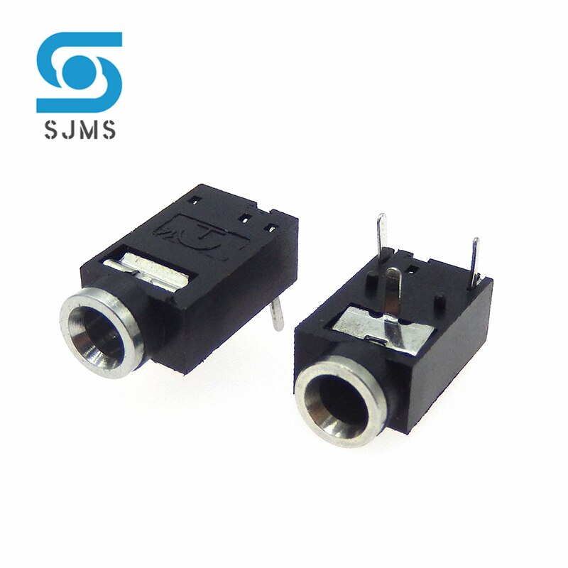 5/10Pcs Hoofdtelefoonaansluiting Socket PJ-318 3.5 Mm Vrouwelijke Jack 3 Pin Socket Audio Video Terminals Connector PJ318 3.5 Mm Dip-3 Pcb Mount