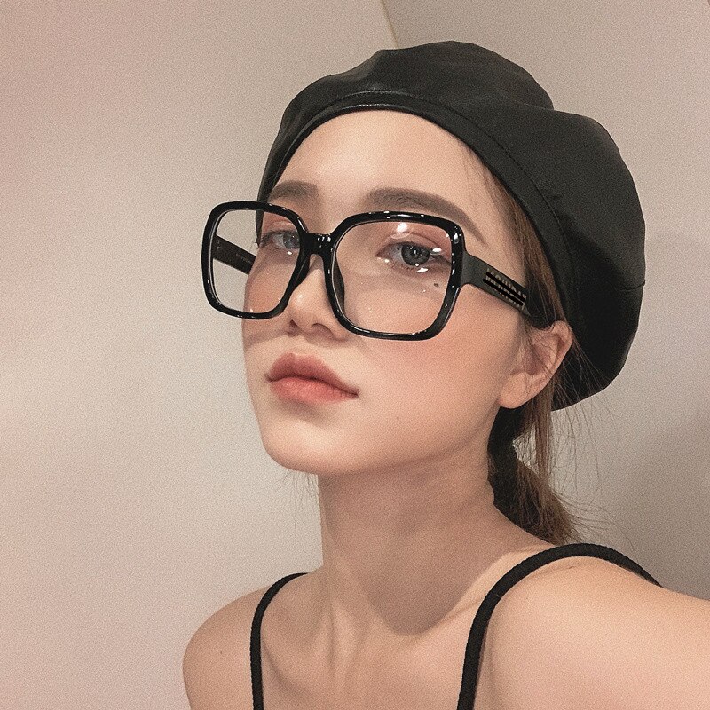 Q2021 briller gjennomsiktig innfatning merke brillerammer optikk briller klar linse kvinner menn kvinne  uv400