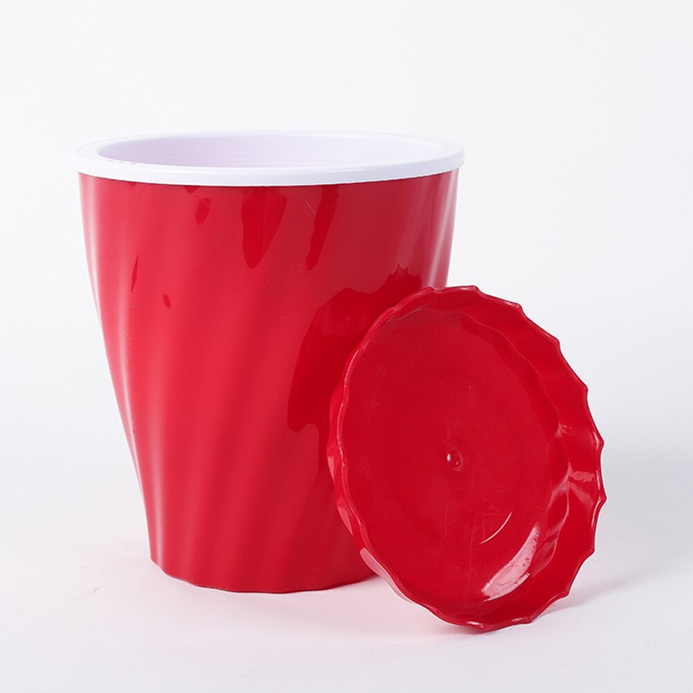 Double Layer Wavy Flower Plant Pot Automatic Absorbing Water Resin Tabletopss Planter Stylish Home Decoration