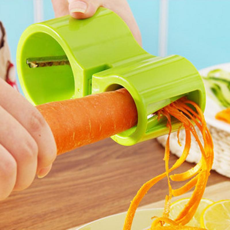 Rebanador en espiral de doble cabezal, rallador de calabacín, fideos, Pasta, espagueti, cortador de verduras, pelador con afilador de cuchillos, piedra amoladora