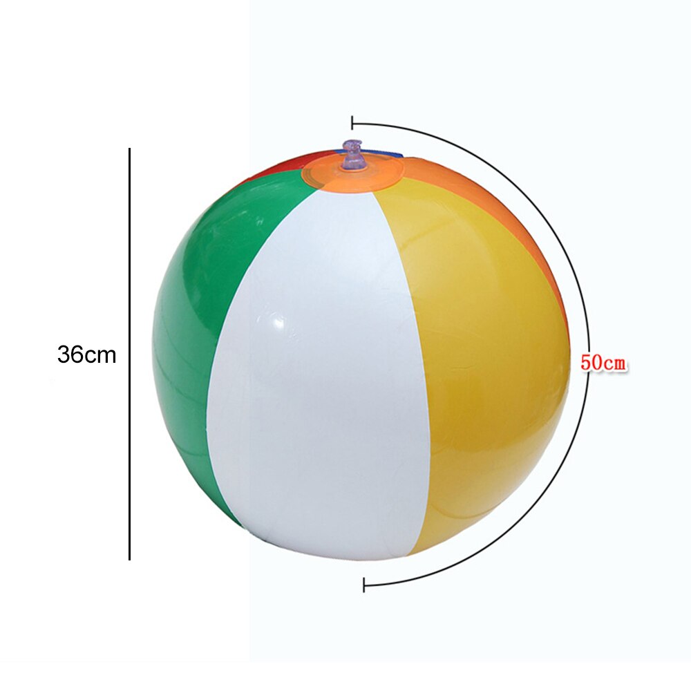 23/30/36cm puhallettavaa rantapalloa pvc vesipallot sateenkaaren väriset pallot kesäulkouimalelut: 36cm