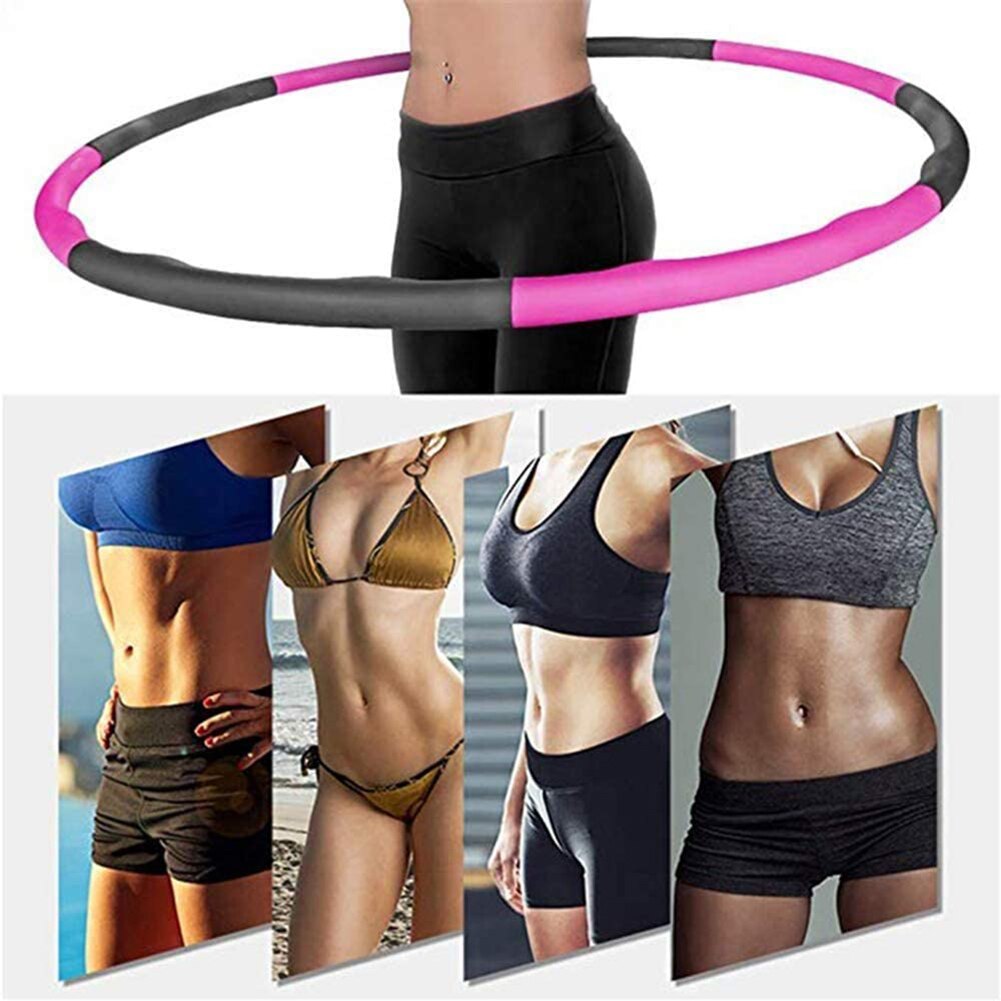 Cintura fitness círculo ajustável macio estofamento ponderada anel espuma amortecimento para casa ginásio equipamentos de exercício abdominal