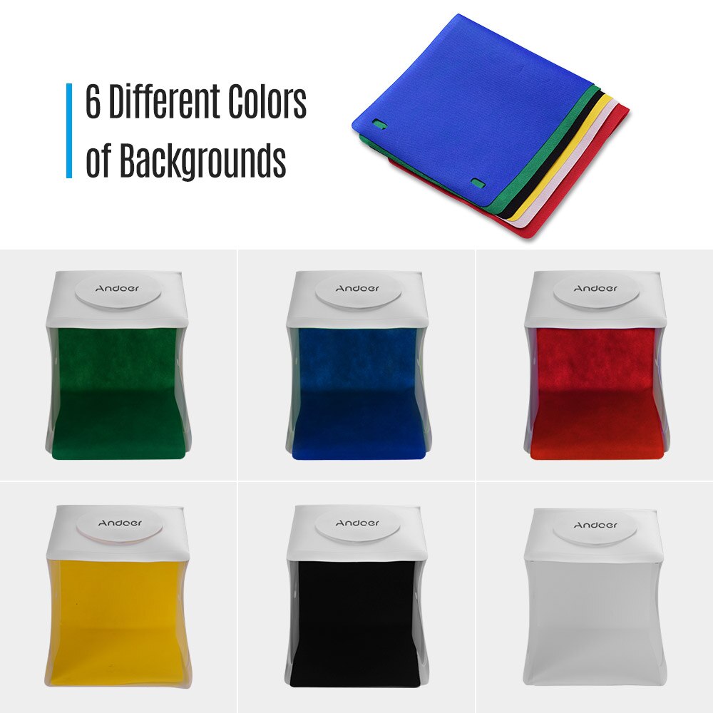 Photography Softbox Portable Photo Studio LED Light Box Shooting Tent Folding Photography Studio Softbox for Products Still Life