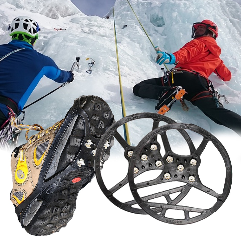 5 tenner klatring fotturer utendørs stål isgriper antiskli sport universell fjellklatring vinter stegjern sko pigger klosser