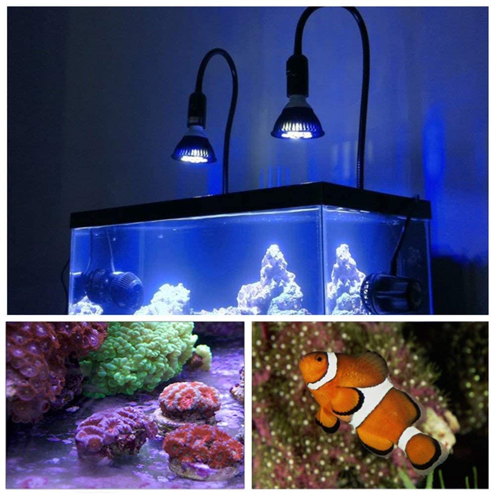 E27 Led Aquarium Lamp 12W-54W Volledige Spectrum Aquarium Lamp PAR38 Spot Zoutwater Tank Coral reef Planten Groeien Led Verlichting D30