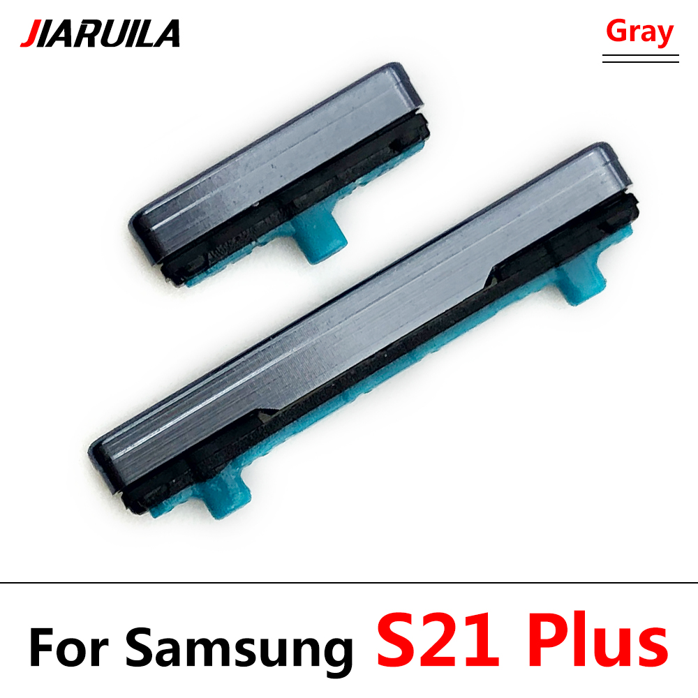 Side Power Key + Volume Knop Voor Samsung Galaxy S21 Plus / S20 Fe / S20 Ultra Volume Power knop Kant Sleutel: S21 Plus Gray
