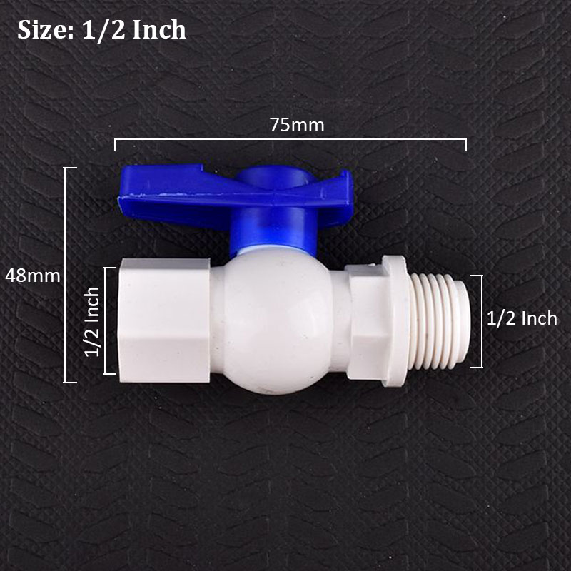 1/2 3/4 Zoll Universal- Schnittstelle Wasserhahn PVC Außengewinde Wasserhahn Ventil, Aquarium Wasserhahn Adapter Entwässerung Wasserhahn Aquarium Ventil Armaturen: Grün