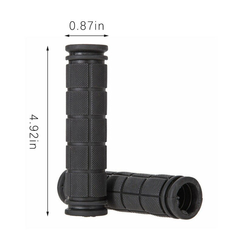 1Pair Soft Rubber Cycling Bicycle Hand Grips Outdoor MTB Mountain Bike Handlebar Grips Anti-slip Support Grips Bike Part