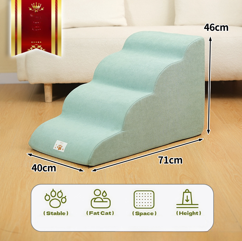 Escalera de 2/3 escalones para mascotas, rampa para perros/gatos, esponja de espuma viscoelástica, sofá para perros, rampa de entrenamiento extraíble y lavable para mascotas, escaleras, suministros para mascotas