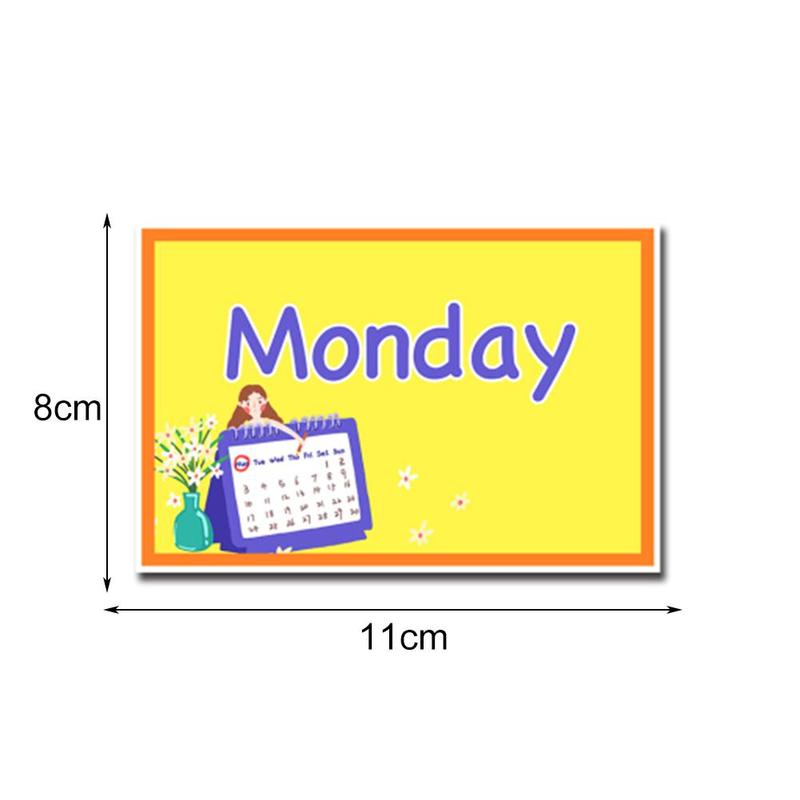 English Words Puzzle Early Learing Flash Card Educational Toys For Baby English Word Weekly Training Card Pocket Card