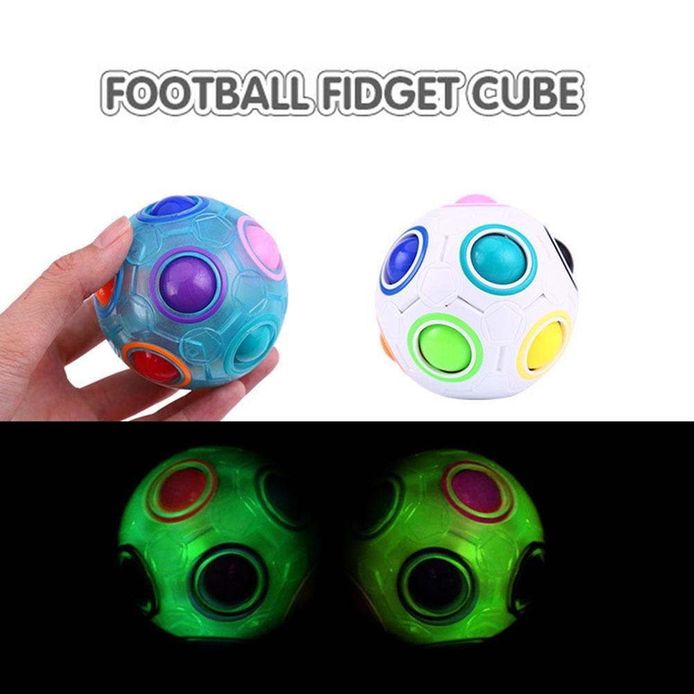 Luminous magic rainbow ball children's toy decompression handheld football