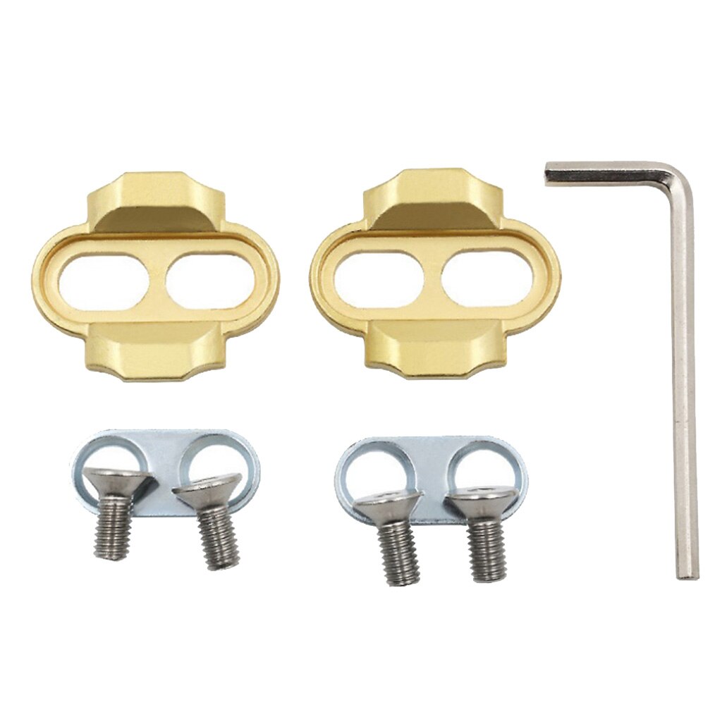 Brass MTB Bike SPD Cleats 2 Bolt Shoes Cleat for Eggbeater Clipless Pedals
