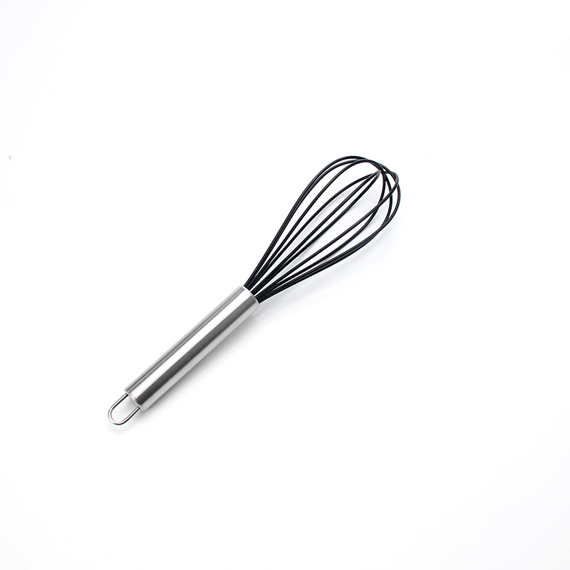5-13 Pcs Siliconen Koken Tools Keukengerei Set Accessoires Met Opbergdoos Tong Spatel Met Houten Handvat Anti-aanbak kookgerei: Black Whisk