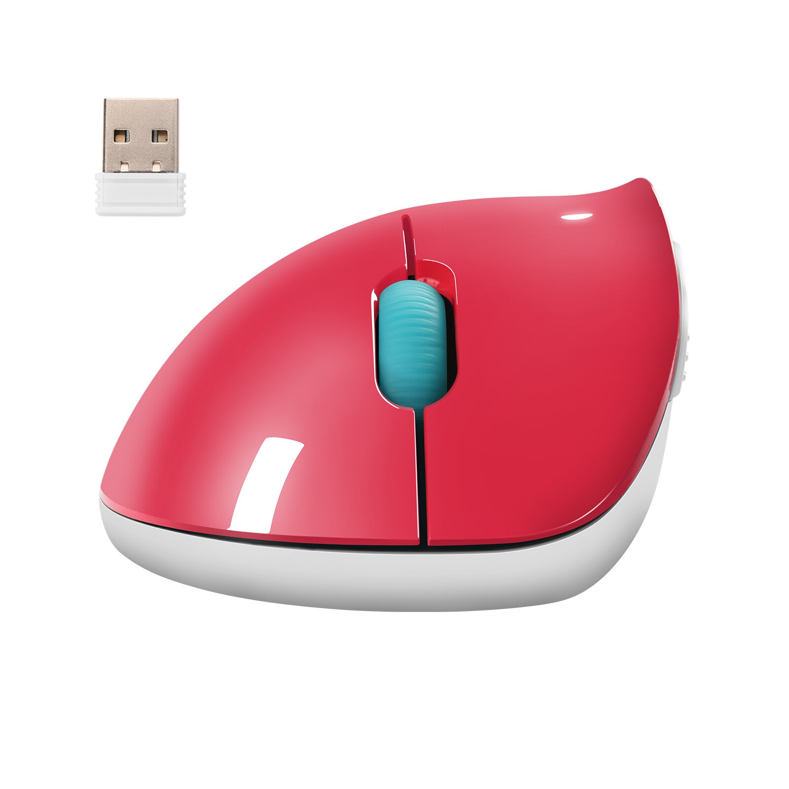 CHYI Vertical Mouse 2.4G Wireless Right Hand Ergonomic Computer Gaming Mice 4D USB Optical Mouse Girl Pink Mouse For Laptop PC: Pink