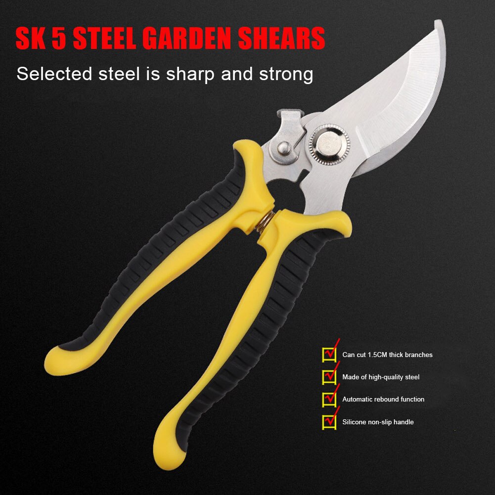 Sharp Pruning Shears Garden Scissors Tree Trimmers Secateurs Multifunctional Pruning Shears Gardening Hand
