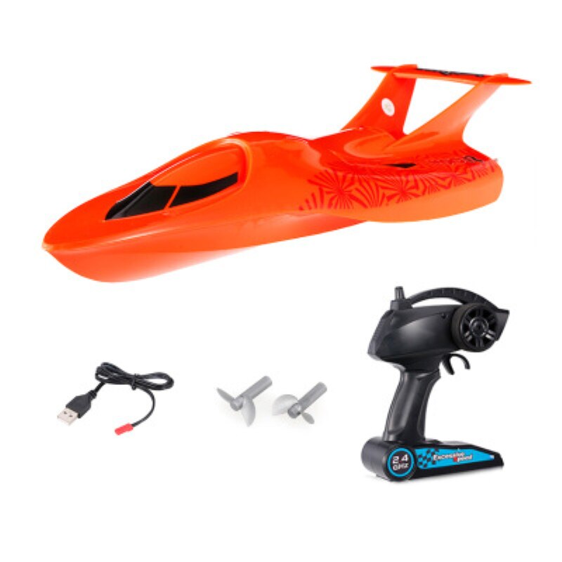 Classic Boot Speelgoed 34Cm Grote Maat 2.4G Rc Racing Boot Afstandsbediening Elektrische Racing Boot Rtr Speelgoed Rc speedboot Kid Beste Cadeau Speelgoed: Rood