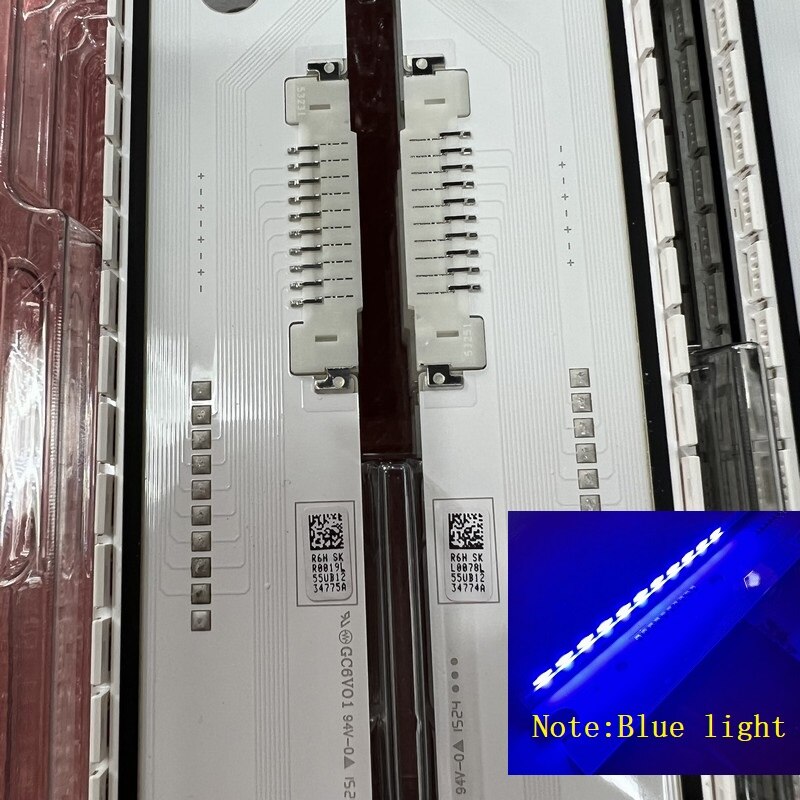 2 PCS LED backlight strip for UE55JS8000 UE55JS8500 UE55JS9000 UA55JS9800 UA55JS8000 UN55JS9000 UN55JS8500 BN96-34774A 34775A
