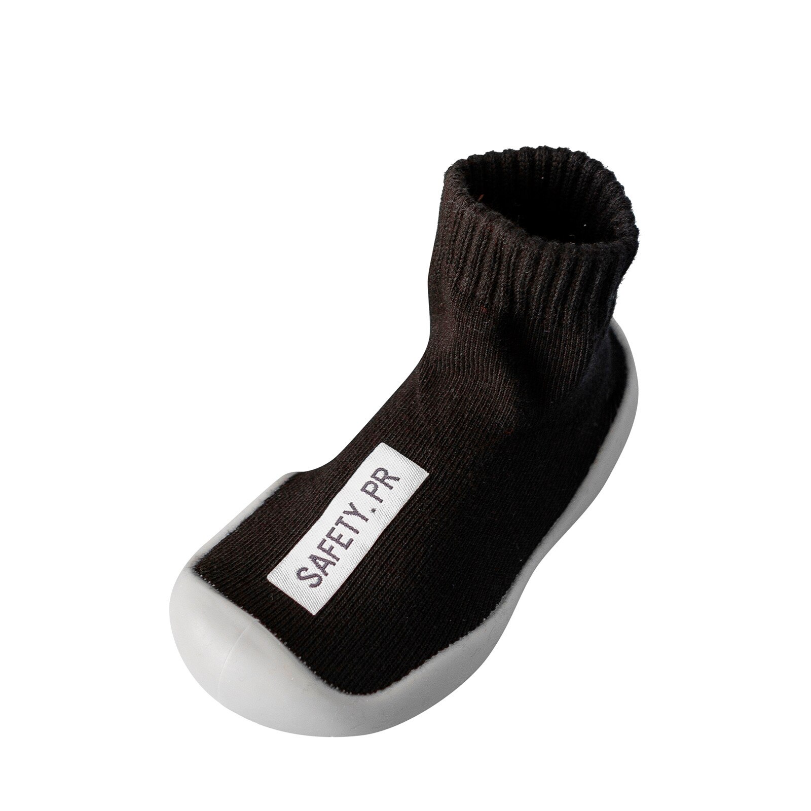 Baby Boy Girl Warm Floor Socks Rubber Sole Shoes Antislip First Walker Soft Cartoon Anti-slip Sole Summer Breathable Sneaker: Black / 1-2 Years