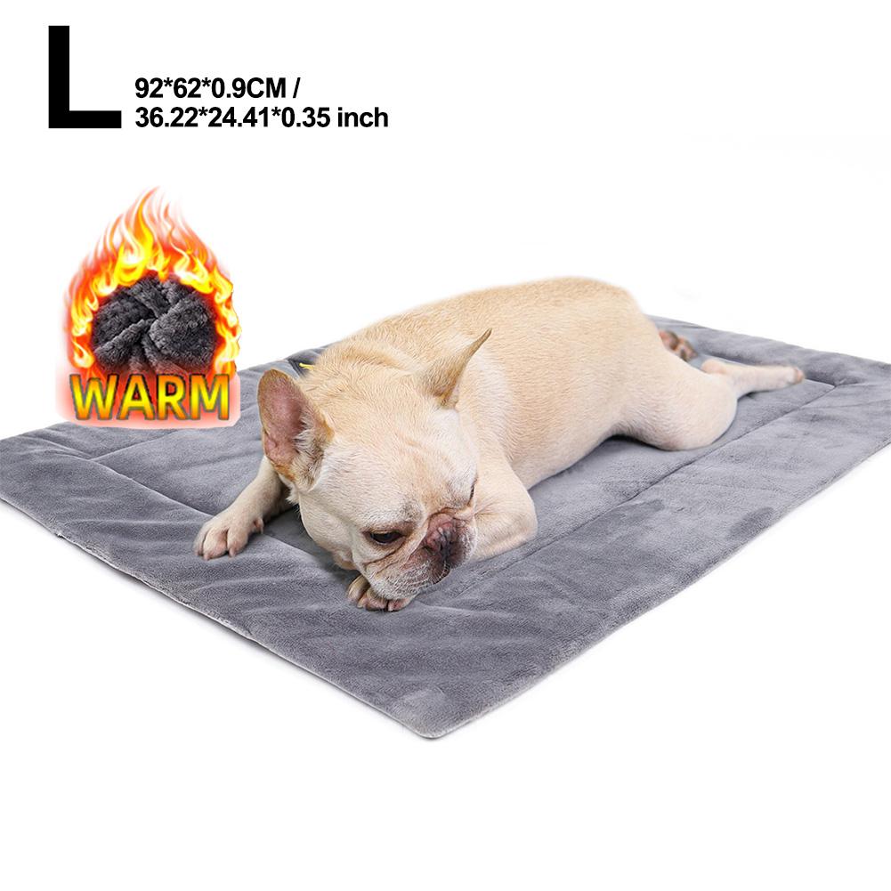 Cama para perros con autocalefacción, manta térmica para gatos, sofá, cojín, alfombra para el hogar, funda para dormir que mantiene el calor: L