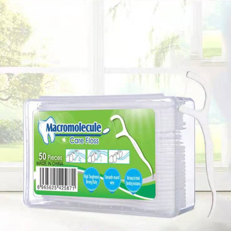 Fil dentaire 50/100 pièces, cure-dents, bâton de nettoyage des dents, brosse interdentaire, fil dentaire, soins d'hygiène buccale