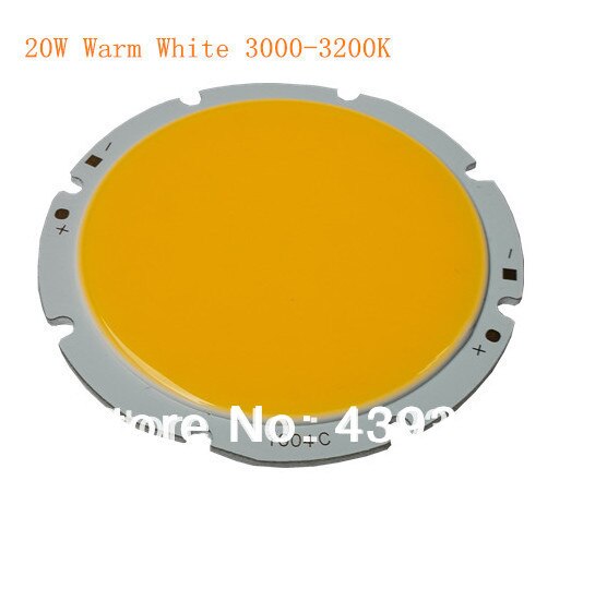 20W COB LED Warm Wit 3000-3200K Zuiver wit 6000-6500K oppervlak lichtbron 600mA 29-36V 1700-1900LM S Chip 5PCS