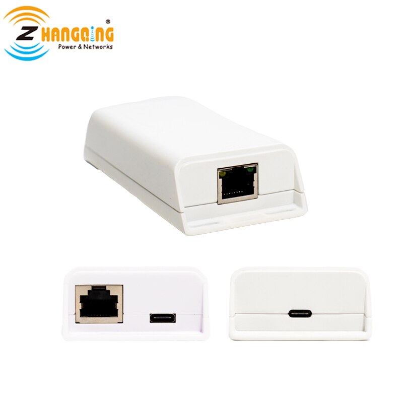 Gigabit PoE to USBC Apapter Splitter power for USB Type C device up to 100M for Nest IQ Macbook Google Wifi