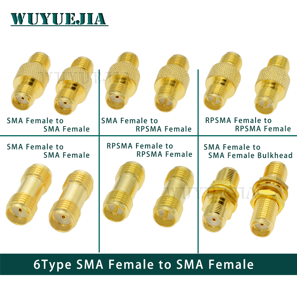 SMA To SMA Male Female Straight Connector 90 Degree Right Angle 135Degree Tee Type 3 Way Splitter RPSMA To RPSMA Male Adapter RF