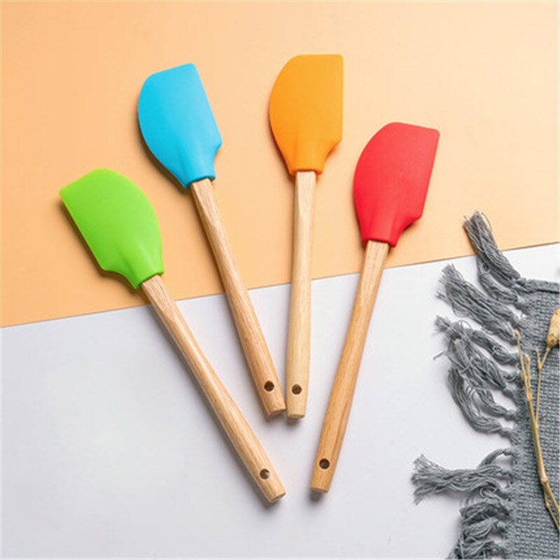 Multicolor Food Grade Non Stick Boter Koken Siliconen Spatel Set Cookie Pastry Schraper Taart Bakken Spatel Siliconen Spatel