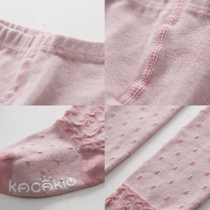 Pantimedias de algodón de invierno para niñas, pantimedias informales transpirables con letras estampadas, pantimedias largas cálidas de w