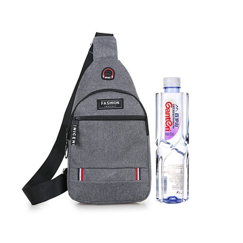 Male Women Nylon Waist Packs Sling Bag Crossbody Outdoor Sport Shoulder Chest Daily Picnic Canvas Messenger Pack Bolsa