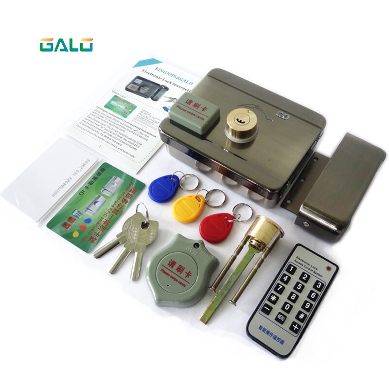 single/double access Door & gate Access Control system Electronic integrated RFID motorized lock with RFID reader