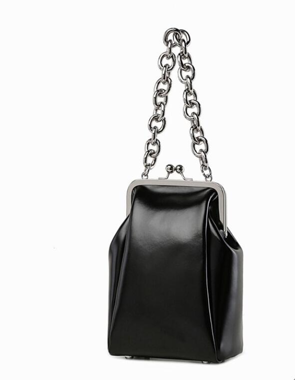 Female women bag simple style PU leather small clip bag vintage messenger shoulder bag women's vintage handbag R-598FG