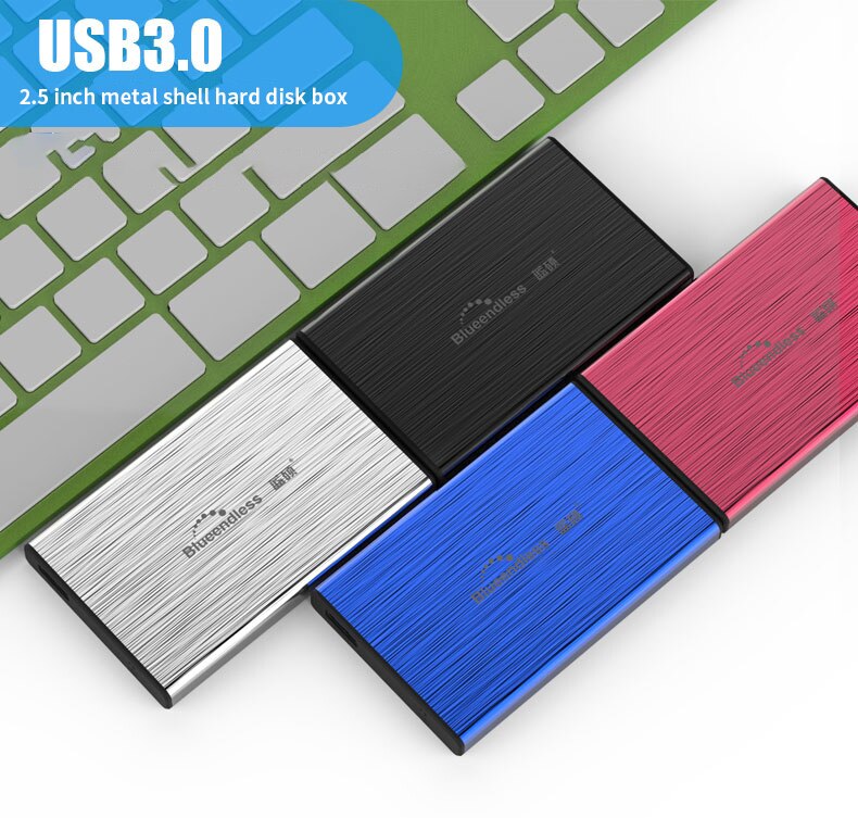 HDD Case 2.5” SATA HDD Enclosure USB 3.0 External HD 2Tb HDD Box Type C 3.0 Case Desktops Laptops External Hard Drive
