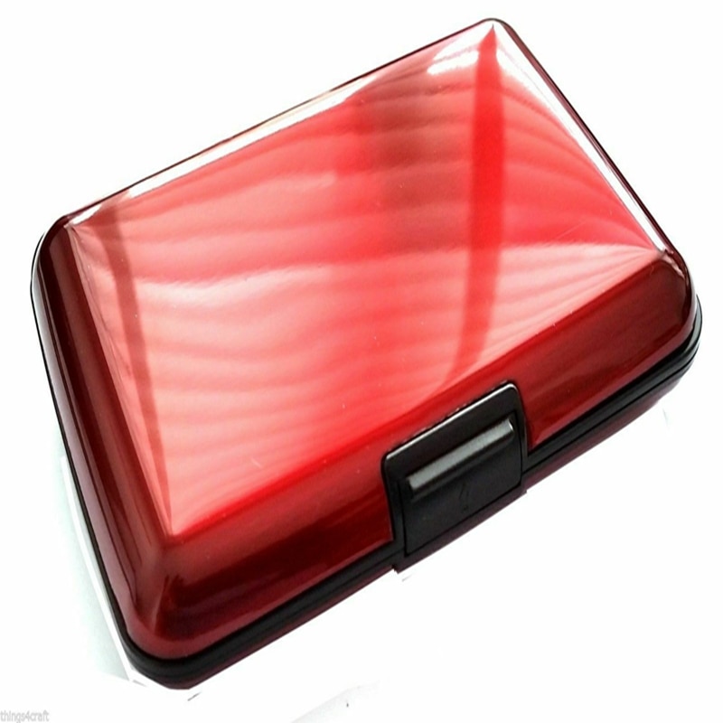 Waterdichte Zaken Id Credit Card Wallet Holder Metal Pocket Case Box