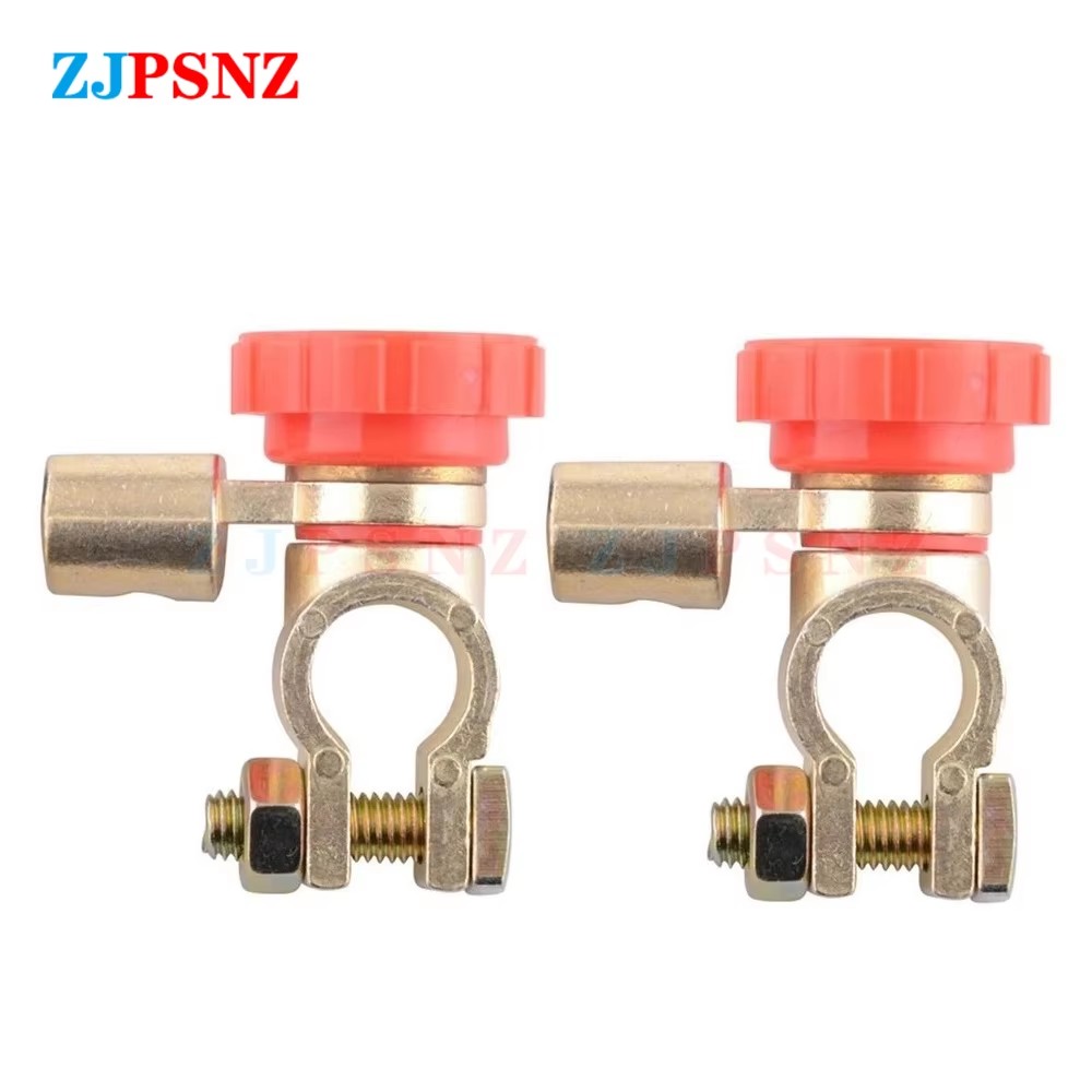 Car Battery Terminal Link Switch Clamp Top Post Terminal Quick Cut Off Disconnect Isolator Switchs Truck Battery Disconnector: Lavender