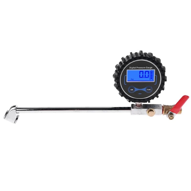 Dual Head Straight Tire Inflator Met Manometer 0-200 Psi, 1/4 "Voor Vrachtwagen, Fiets, gazon Tractoren, Motorfietsen, Atv 'S