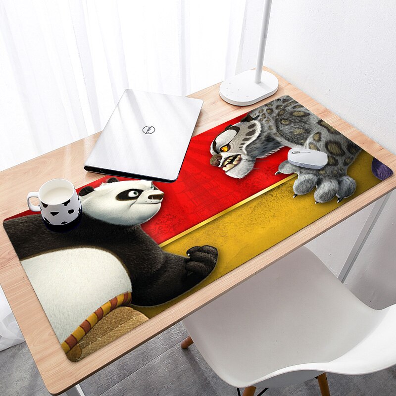 KungFu Panda Gummi Maus Durable Desktop Mousepad DIY Super Grande Große Größe Spiel Nicht Slip Maus Pad: 4 / Size 600x300x2 mm