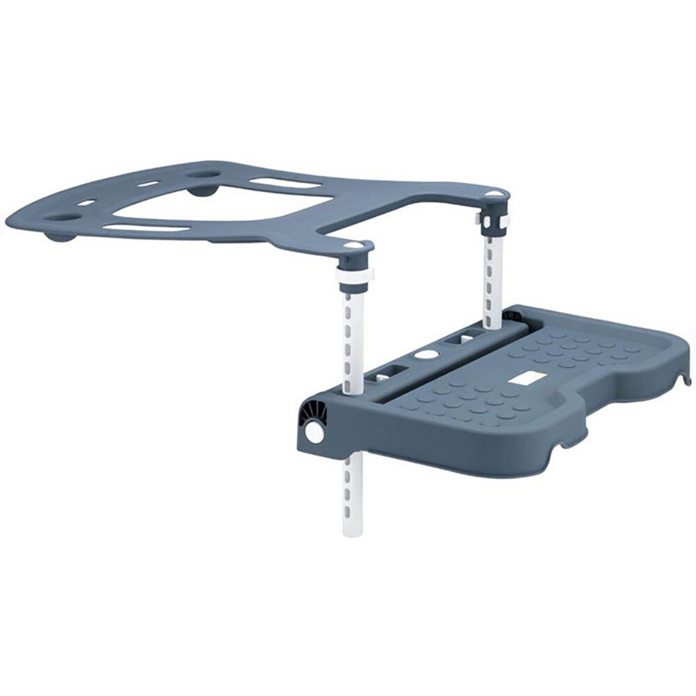 Reposapiés ajustable para asiento de seguridad de coche para niños, soporte de sujeción, Pedal plegable para reposapiés de bebé, reposapiés plegable para piernas: Gris