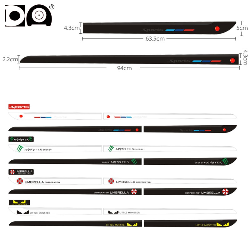 4 Stuks Auto Deur Verlengen Anti-Collision Strip Edge Guard Protector Auto Decor Zwart/Wit Gebruik Voor Auto deur Fit Alle Auto Modellen
