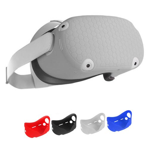 Vr capacete capa de proteção para oculus quest 2 fone de ouvido vr silicone anti-lance capa protetora escudo para quest2 acessórios