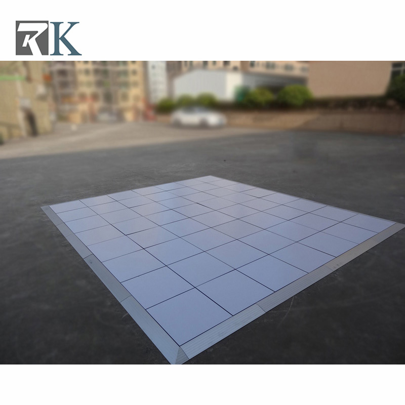 white outdoor PVC dance floor Scratch resistant dancing panel for wedding event party