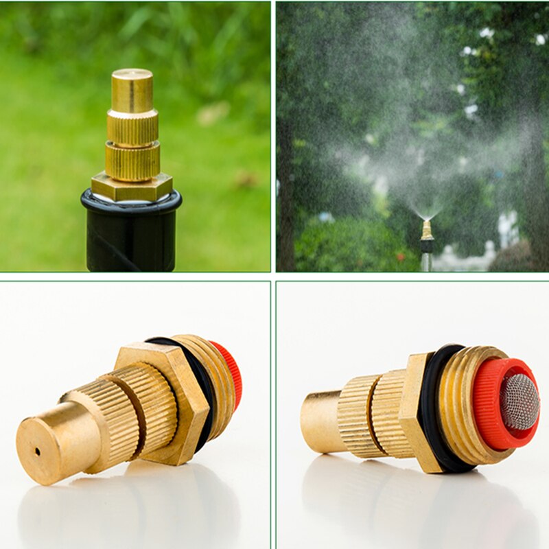 1/2" Adjustable Brass Spray Misting Nozzles Garden Watering Irrigation Brass Spray Nozzles