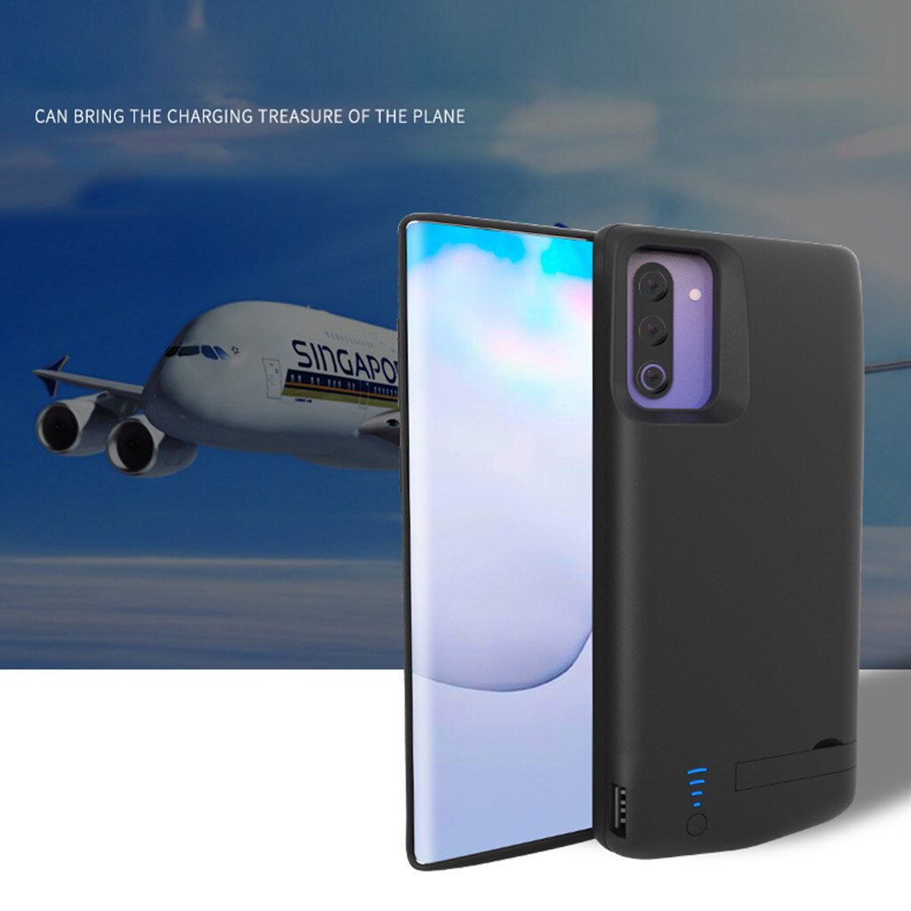 6000mah 6.8 polegada para samsung galaxy note 10 plus nova estendida caso carregador de bateria capa de carregamento do telefone para note10 +/plus