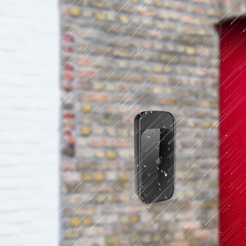 Timbre inteligente inalámbrico, timbre inalámbrico de CA Digital, sensor de presión impermeable para el hogar, timbre (Enchufe europeo)