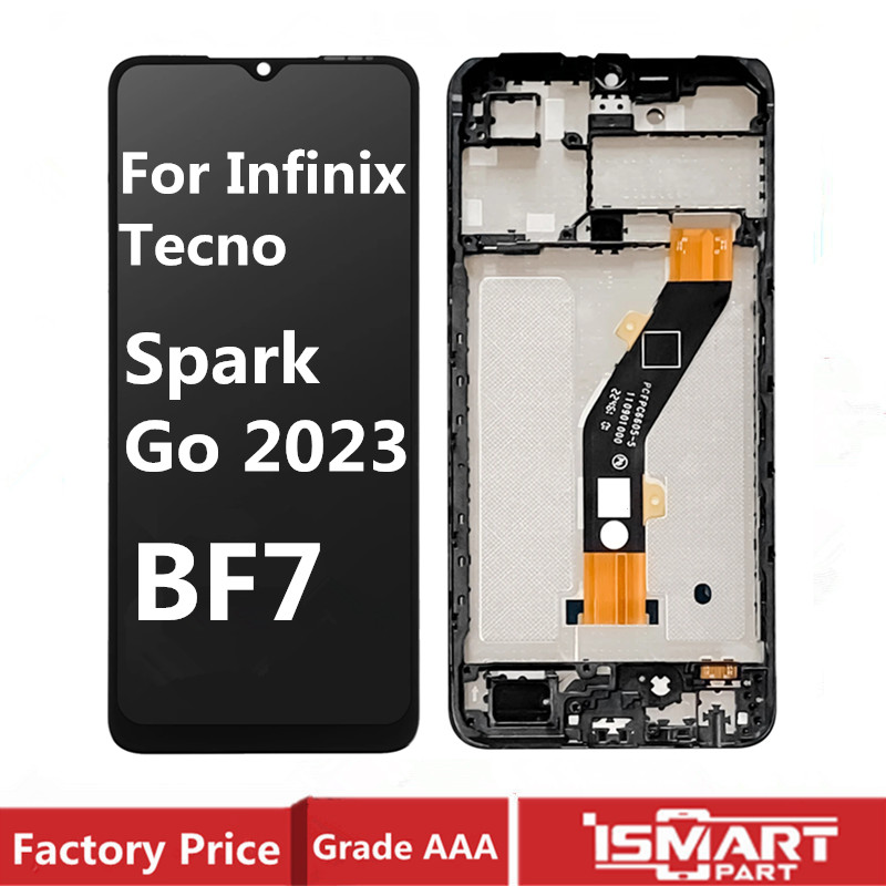 Bf7 lcd para infinix tecno spark go 2023 display lcd tela de toque digitador assembléia com peças reposição quadro