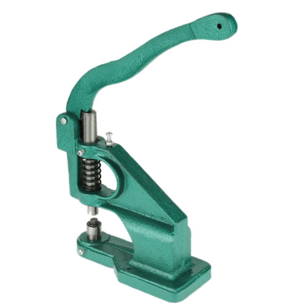 Hand Press Grommet Eyelet Setting Machine with 3 Dies+1500pcs Buttons 6/10/12mm DIY Home Craft Manual Snap Eyelet Press Tools