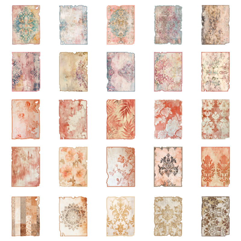 Mr. paper 6 stilar 30 ark/förpackning tunt pappersmaterial papper tankar om vinden serien gör-det-själv-handbok dekorativt bakpapper